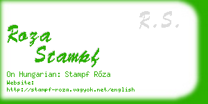roza stampf business card